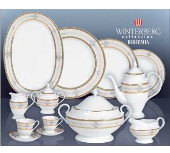 Σετ φαγητού 72 τεμαχίων ASTRA CREME Πορσελάνη Winterberg Βοημίας