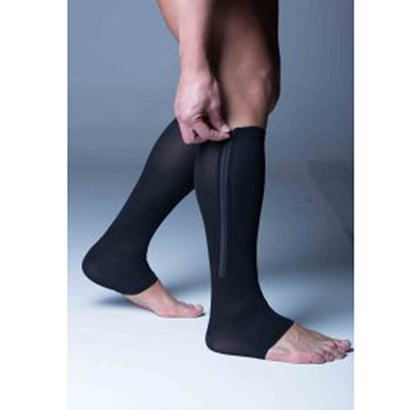 BSN Jobst Unisex Vairox Knee-High Zippered Compression Stockings
