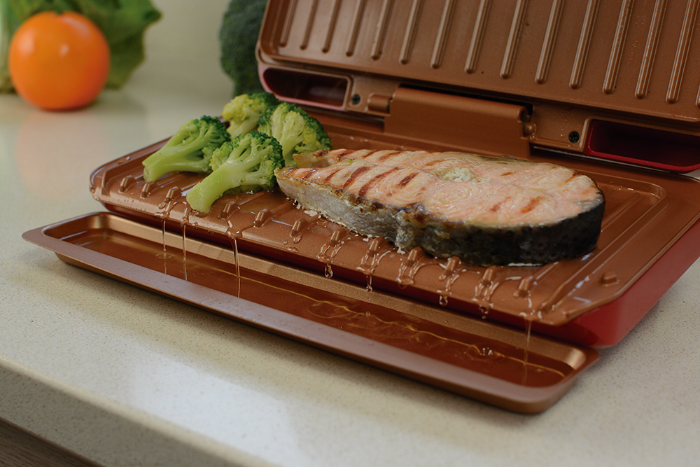 NO FAT GRILL - HYGIENIC GRILL WITH NON-STICK COATING NO FAT GRILL - HYGIENIC GRILL WITH NON-STICK COATING