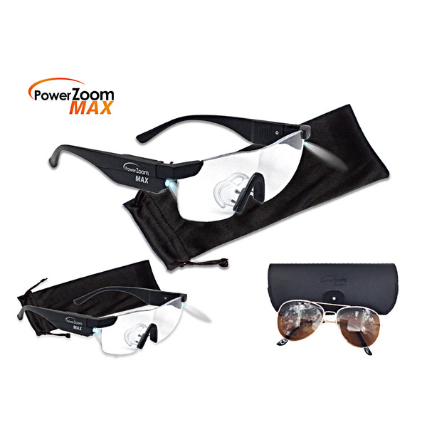 POWER ZOOM MAX Magnifying glasses with integrated LED lights