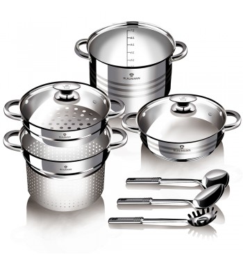 8 pcs Jumbo stainless steel cookware set GOURMET LINE BL-3138