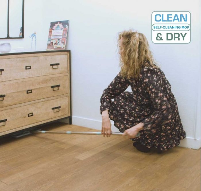 Clean And Dry Mop Inovatorul Mop Cu Doua Recipiente Separate Si Capete Din Microfibra (2)