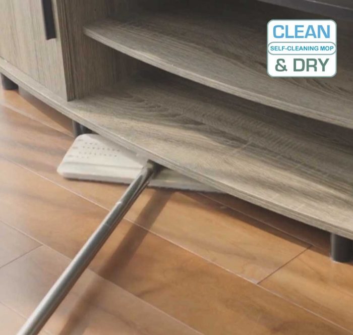 Clean And Dry Mop Inovatorul Mop Cu Doua Recipiente Separate Si Capete Din Microfibra (3)