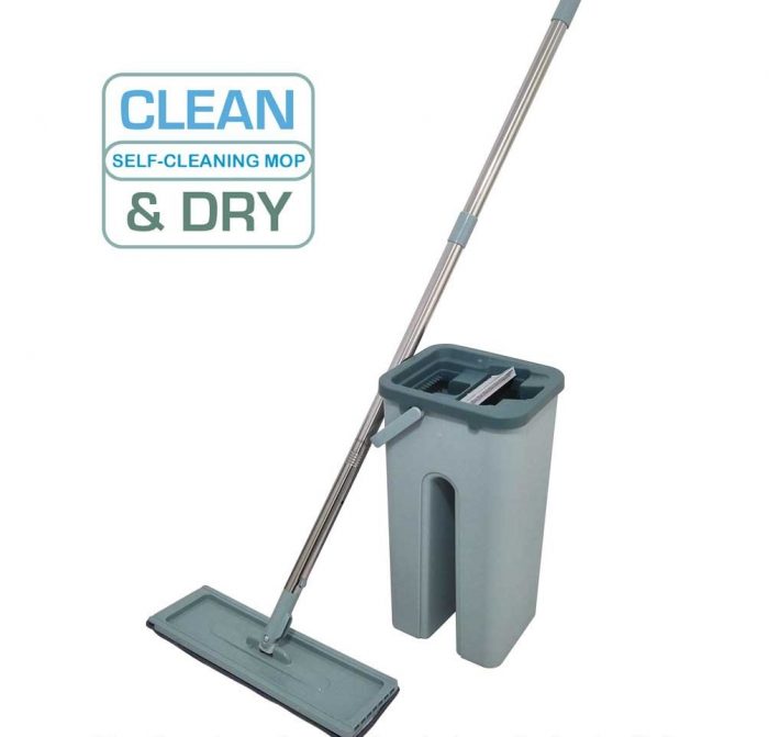 Clean And Dry Mop Inovatorul Mop Cu Doua Recipiente Separate Si Capete Din Microfibra