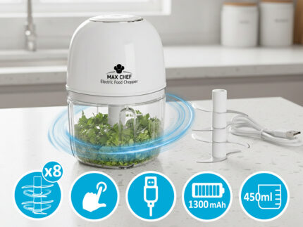 MAX CHEF ELECTRIC CHOPPER MULTIFUNCTIONAL RECHARGEABLE CUTTER