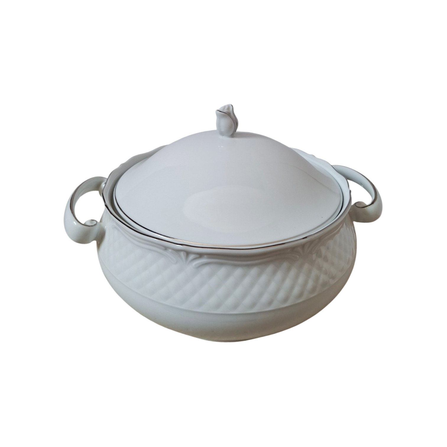 WINTERBERG BOHEMIAN PORCELAIN SOUP TUREEN – CODE: ARIANNA PLATIN WINTERBERG BOHEMIAN PORCELAIN SOUP TUREEN – CODE: ARIANNA PLATIN